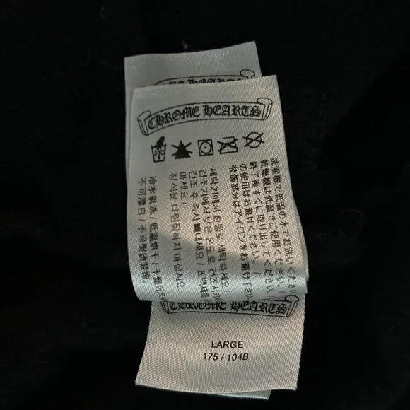 Chrome Hearts Black & White Horseshoe Logo Hoodie